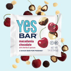 Macadamia chocolate bar with chunks of macadamia nuts, rich dark chocolate, and a smooth texture.